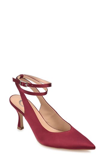 Journee Collection Marcella Pump In Wine