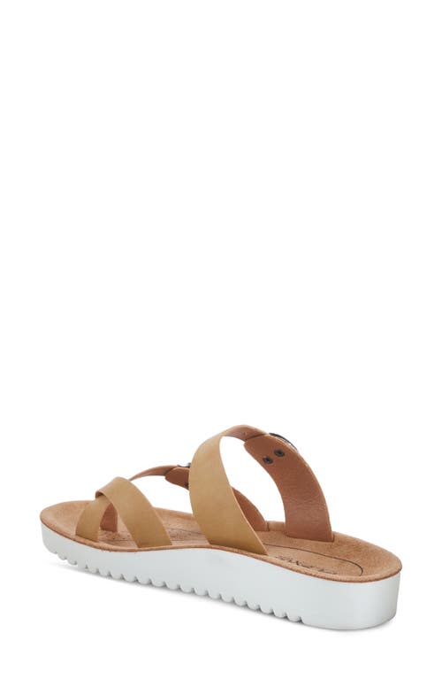 Shop Flexus By Spring Step Bayside Wedge Slide Sandal In Tan