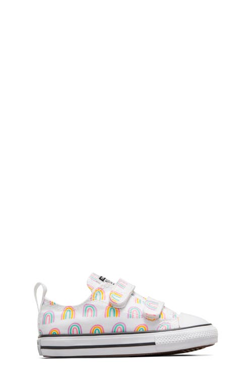 Converse Chuck Taylor® All Star® 2v Rainbow Print Sneaker In White/grape Fizz/amarillo