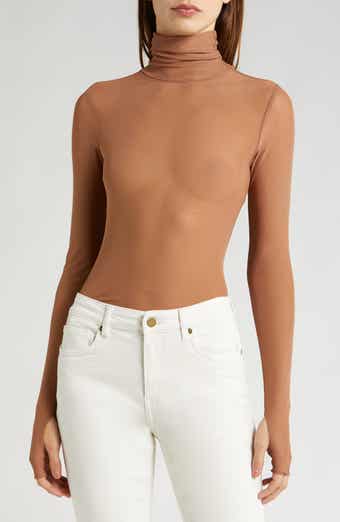 Afrm zadie semi sheer sales turtleneck