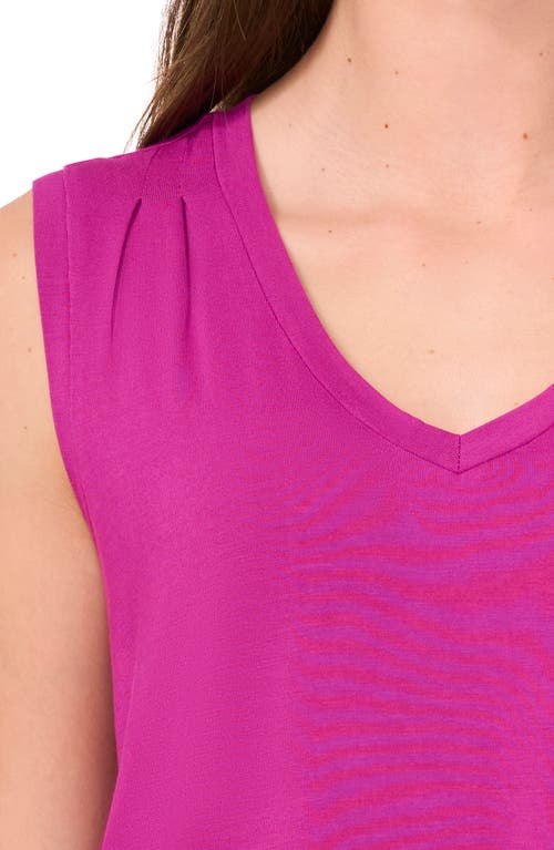 Shop Halogenr Halogen(r) Pintuck Tank In Vivid Plum Purple