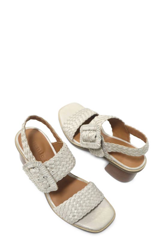 Shop Gentle Souls By Kenneth Cole Gentle Souls Madylyn Slingback Sandal In Ice Metallic Leather