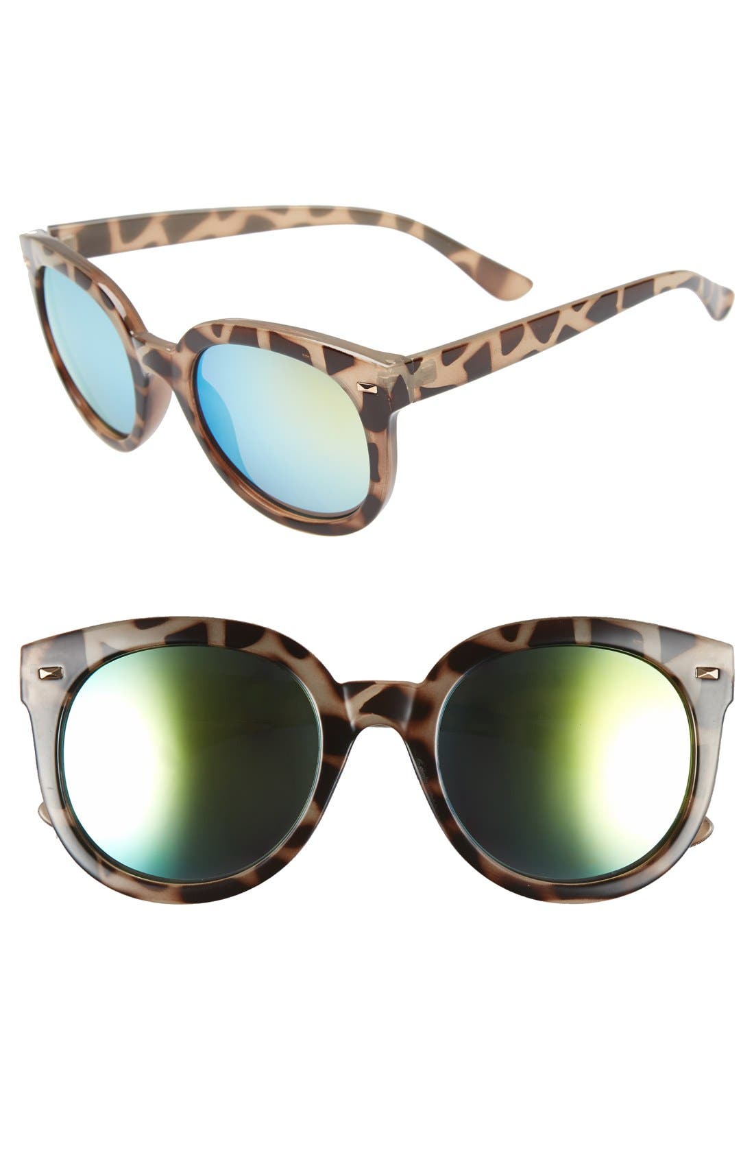BP. 52mm Oversize Mirrored Sunglasses Nordstrom