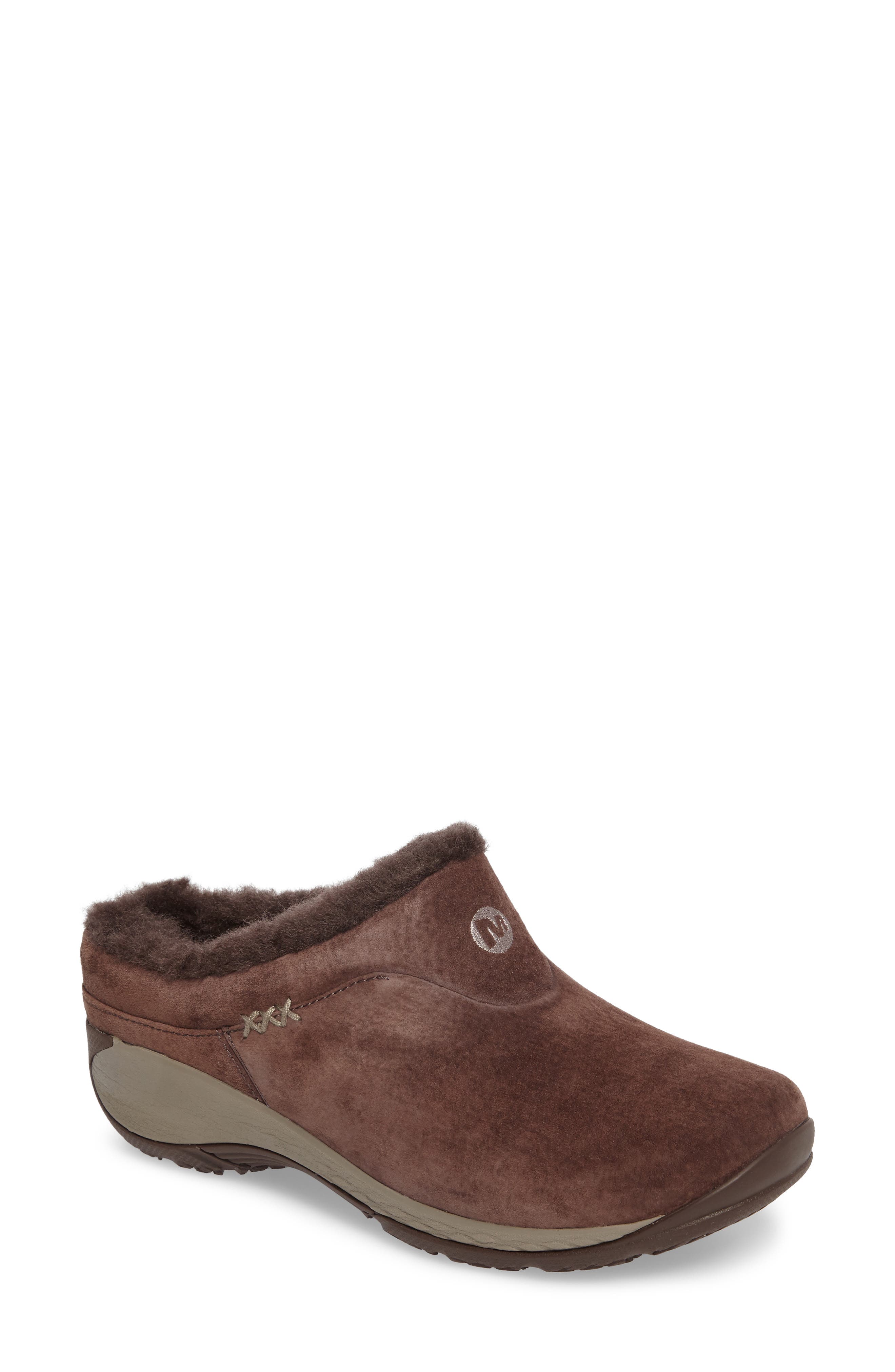 genuine leather merrell clogs womens