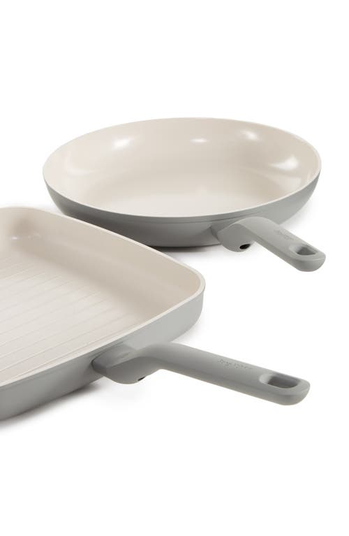Berghoff Leo Balance Fry & Grill Pan Set In Moon Mist