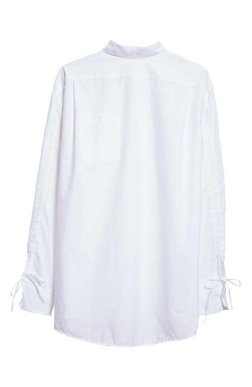 JULIE KEGELS JULIE KEGELS CELESTE INVERTED COTTON POPLIN BUTTON-UP SHIRT 