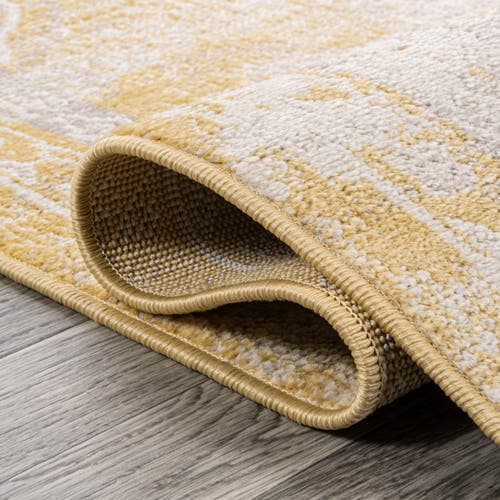 Jonathan Y Alhambra Ornate Medallion Modern Area Rug In Yellow/cream