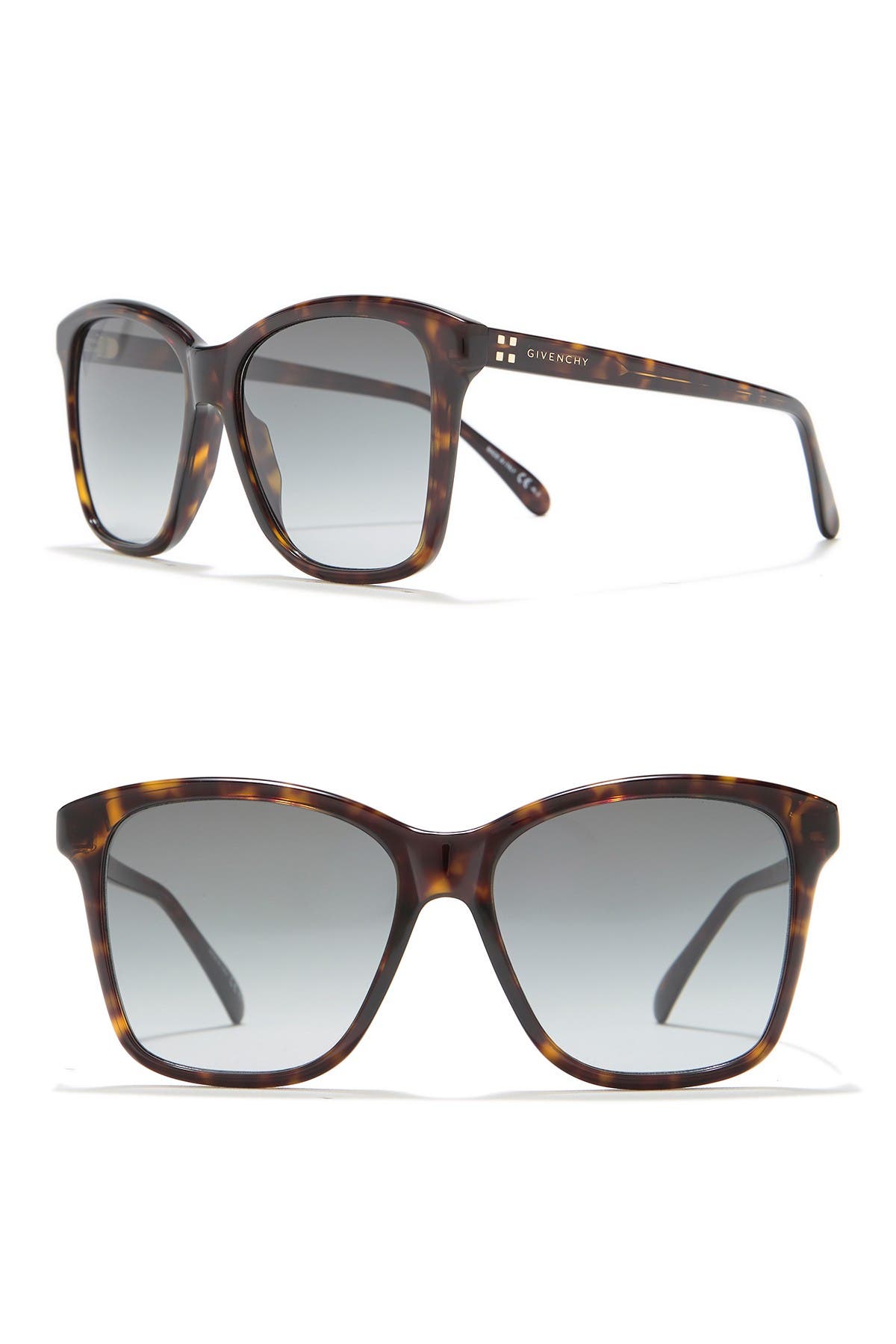 givenchy 55mm square sunglasses