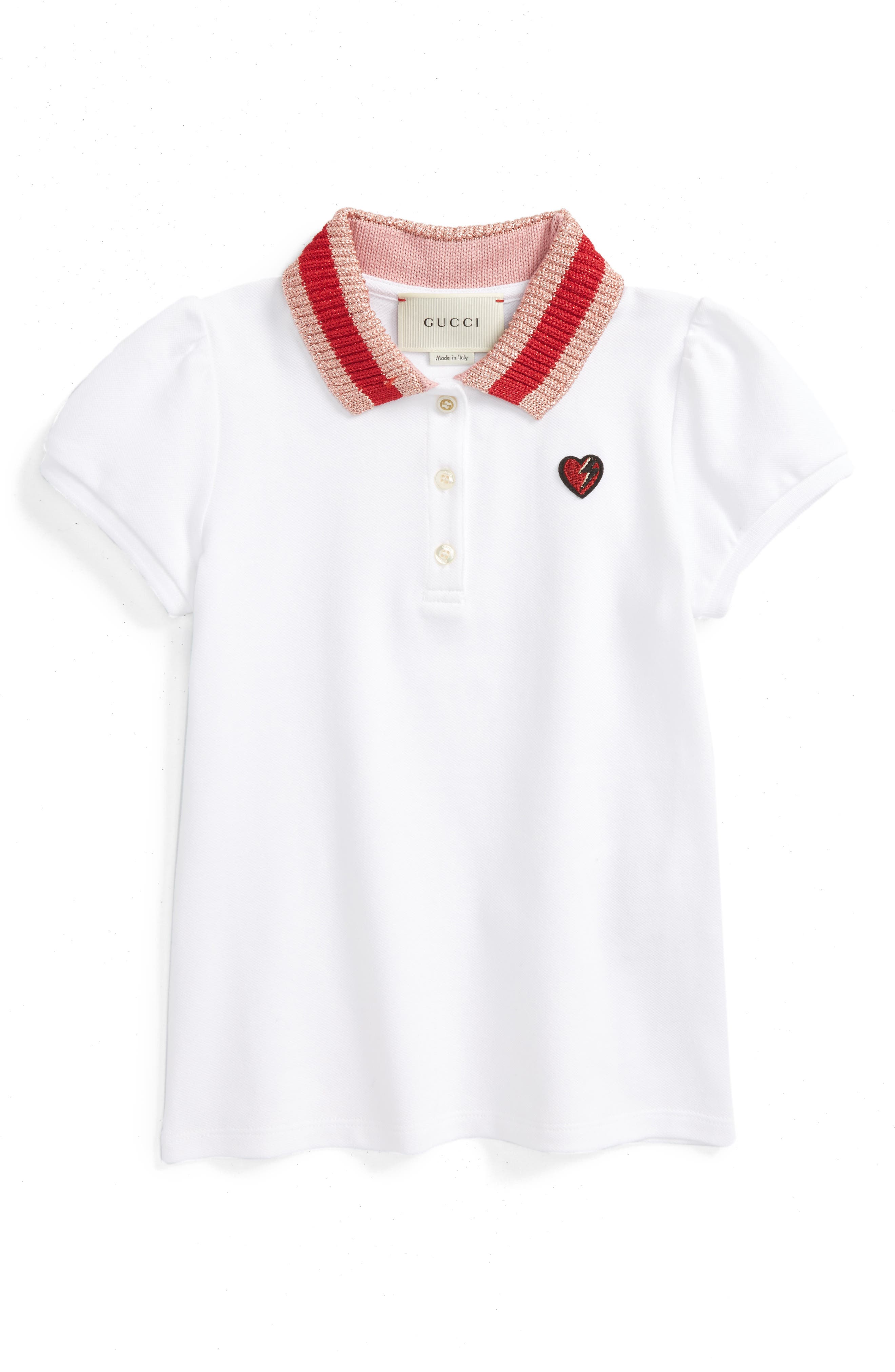 gucci embroidered polo