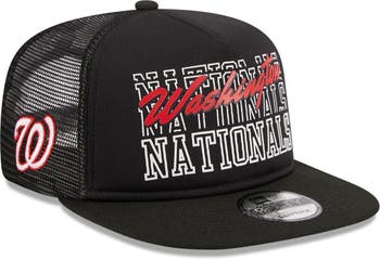 Men's New Era Gray/Red Washington Nationals Band 9FIFTY Snapback Hat