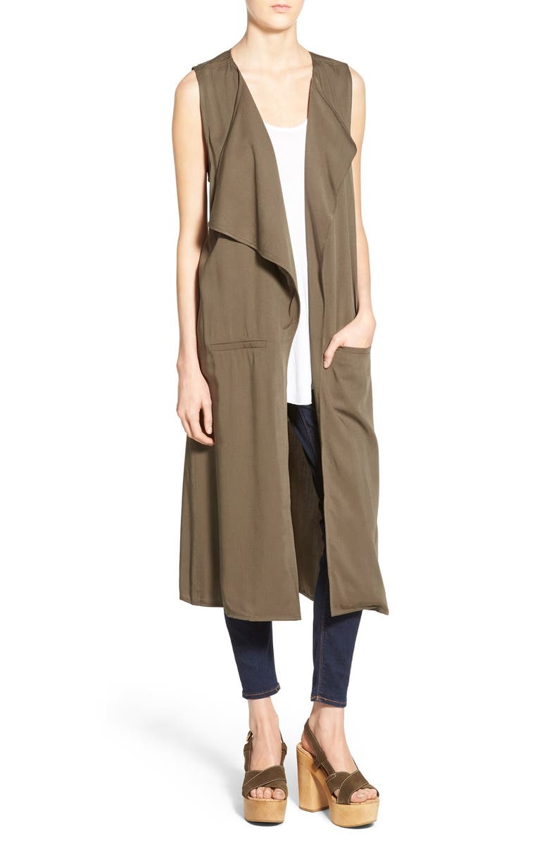 Leith Sleeveless Trench Jacket, Main, color, 