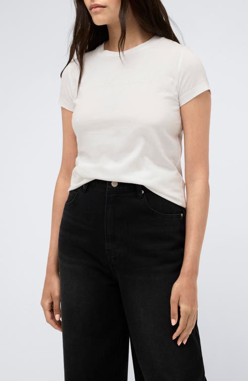 Shop Kenneth Cole Cotton & Modal T-shirt In Pure White