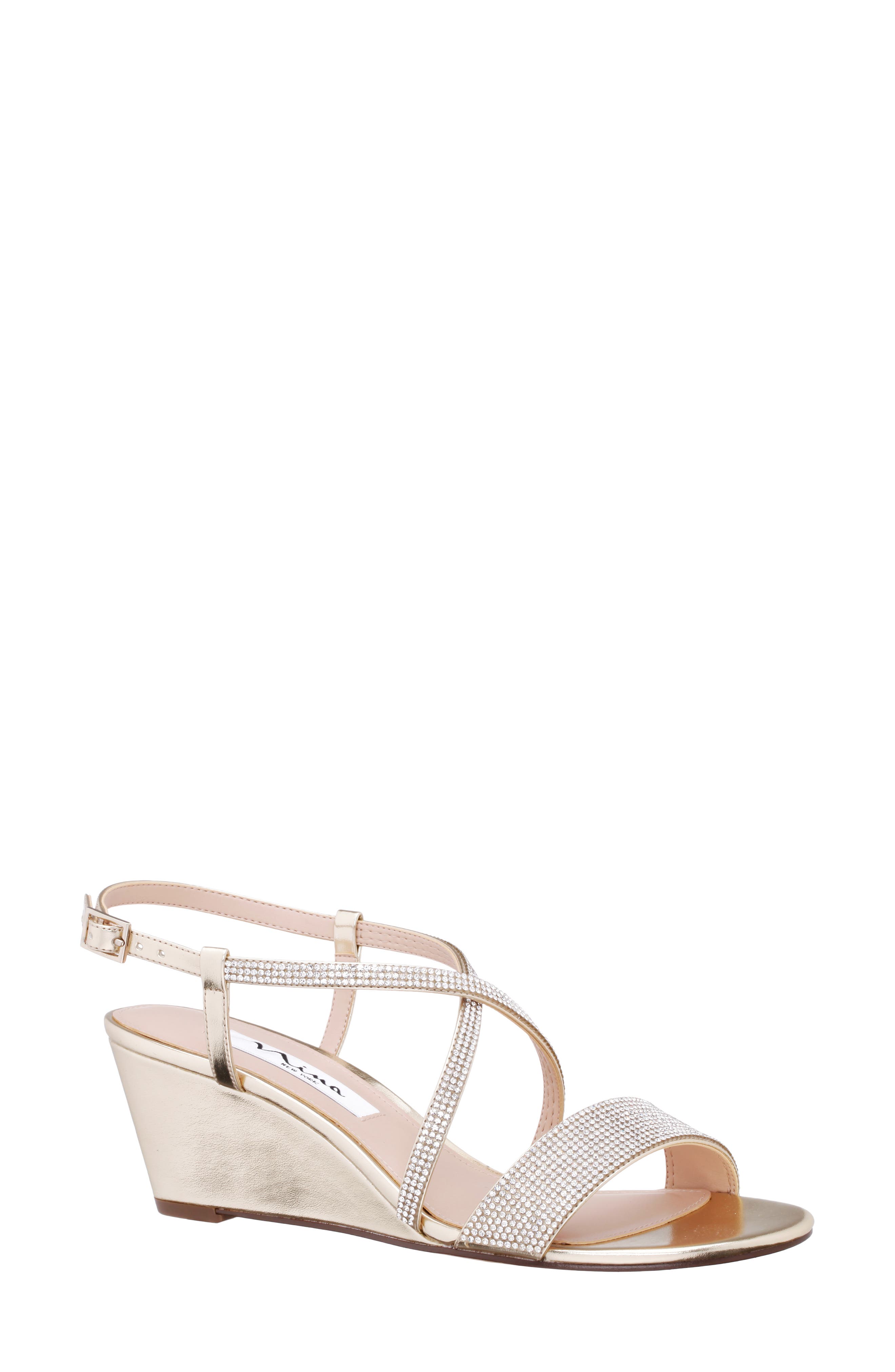 nina wedge wedding shoes