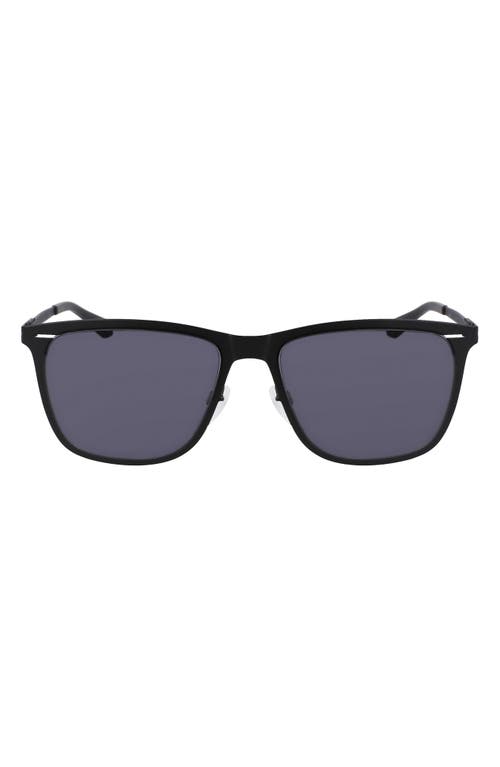 Arrow 55mm Rectangular Sunglasses in Matte Black