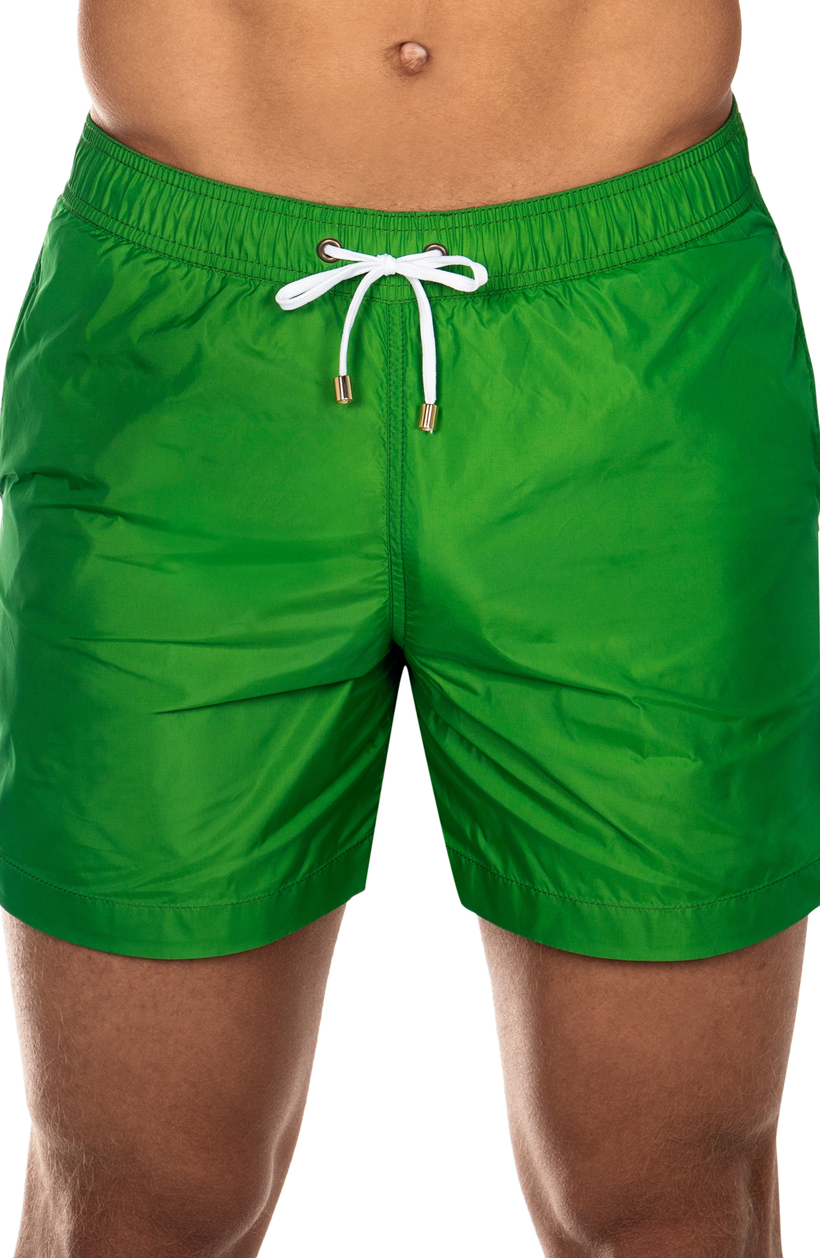 green mens bathing suit