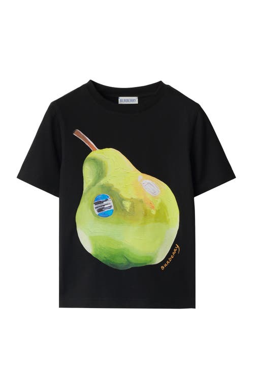 BURBERRY BURBERRY PEAR COTTON T-SHIRT 