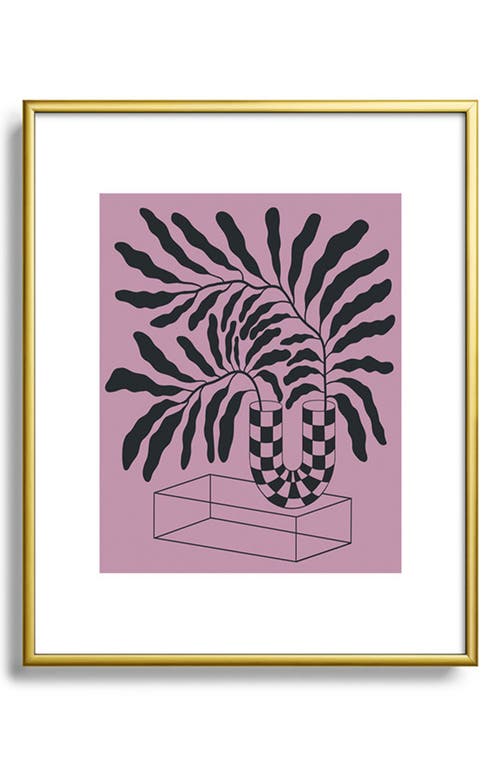 Deny Designs Fiona 3 Framed Art Print in Golden Tones