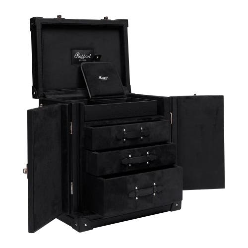 Shop Rapport London Tuxedo Watch, Jewellery And Accessory Trunk In Black