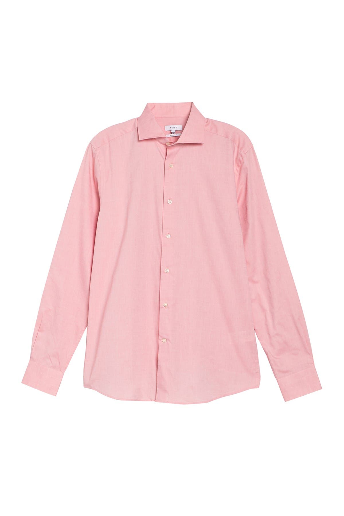 Reiss Jet Cutaway Collar Shirt In Pink | ModeSens