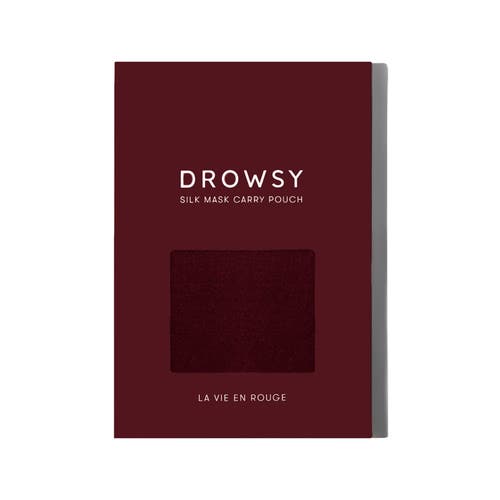 Drowsy Sleep Co . Silk Carry Pouch In La Vie En Rouge