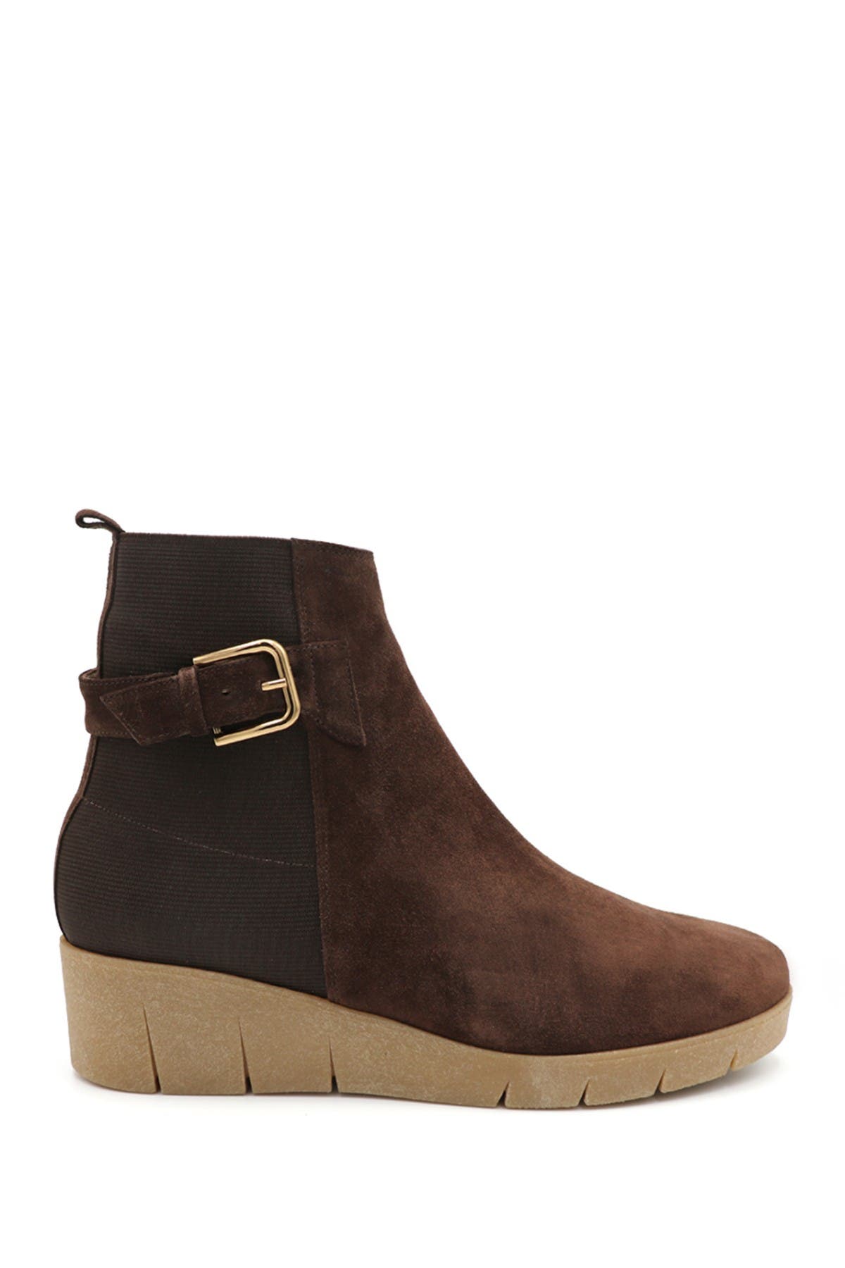 Amalfi By Rangoni Gianmaria Suede Bootie In Choco Velour