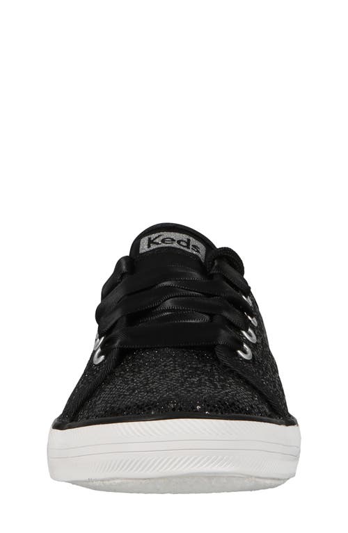 Keds ® Kids' Kickstart Celebrations Sneaker In Black Sparkle