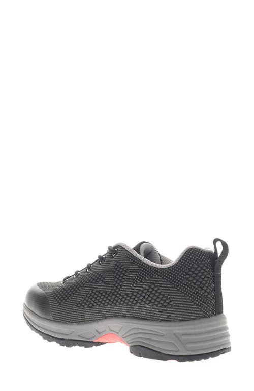 Propét Cora Water Resistant Hiking Shoe In Black/ Hot Pink