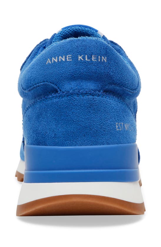 Shop Anne Klein Restless Wedge Sneaker In Blue Multi