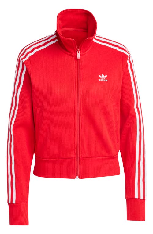 Adidas Originals Adidas Adicolor 3-stripes Knit Track Jacket In Better Scarlet