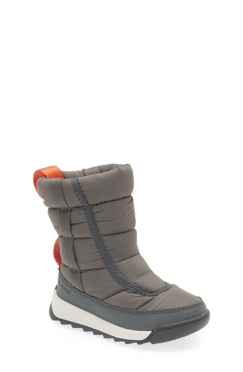 SOREL Whitney II Puffy Waterproof Boot in Quarry/Sea Salt at Nordstrom, Size 1 M