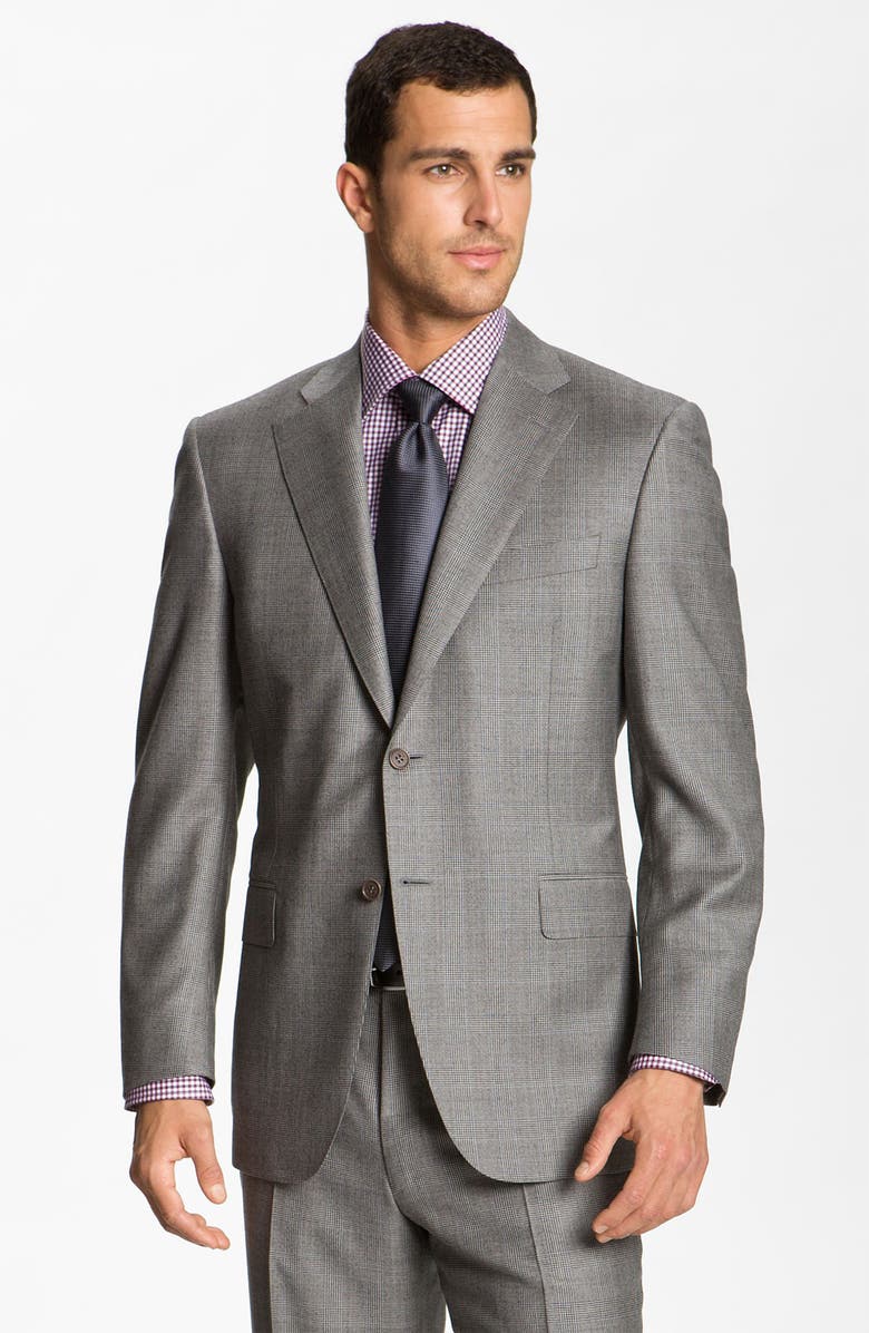 Canali Plaid Wool Suit | Nordstrom
