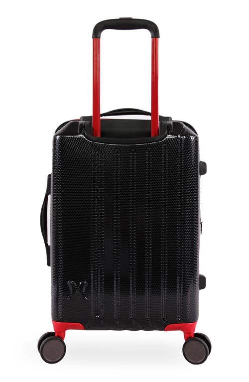 Hurley Swiper 21" Hardshell Spinner Suitcase In Black/red