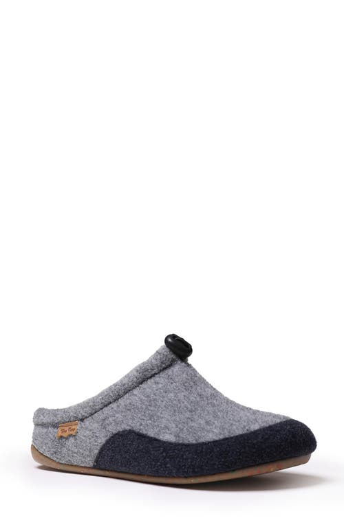 Mel Scuff Slipper in Grey Wool