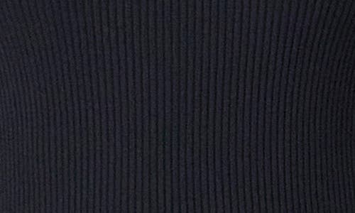 Endless Rose Bow Embellished Long Sleeve Rib Top In Black