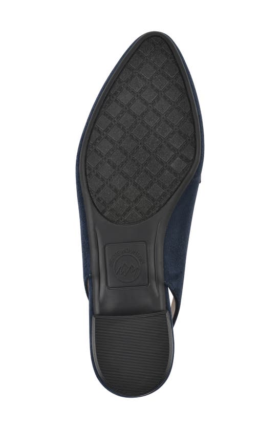 White Mountain Footwear Boreal Slingback Mule In Navy/ Fabric