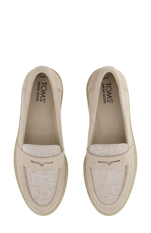 Shop Toms Cara Platform Penny Loafer In Natural