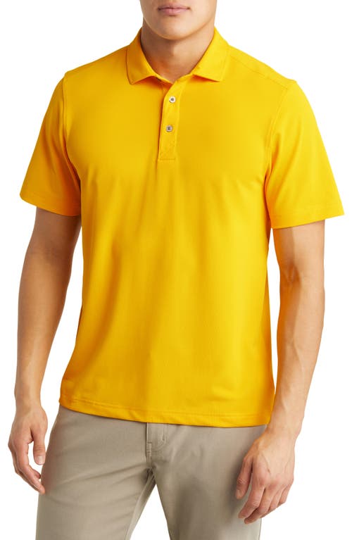 Virtue Eco Piqué Recycled Blend Polo in College Gold