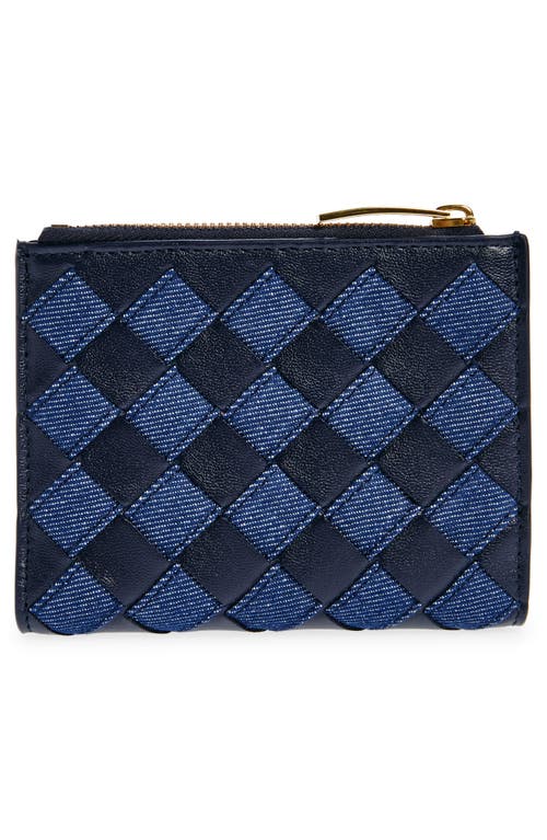 BOTTEGA VENETA BOTTEGA VENETA SMALL INTRECCIATO BIFOLD ZIP WALLET 