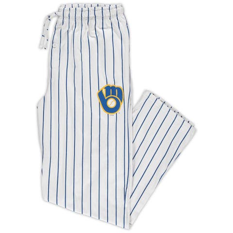 Concepts Sport Men's White, Black Chicago White Sox Big and Tall Pinstripe  Sleep Pants