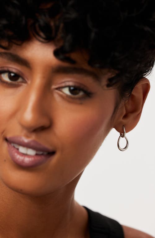 Ana Luisa Gold Drop Earrings In Silver