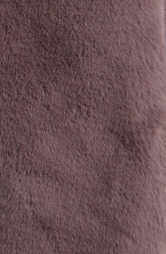 Save The Duck Reversible Faux-fur Puffer Jacket In Ash Violet