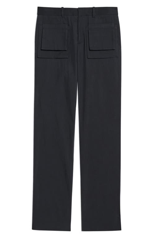 Shop Helmut Lang Utility Yoke Cotton & Nylon Cargo Pants In Navy