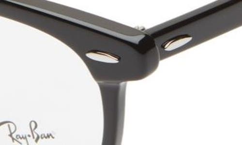 Ray Ban Ray-ban 48mm Small Blue Light Blocking Glasses In Black/clear