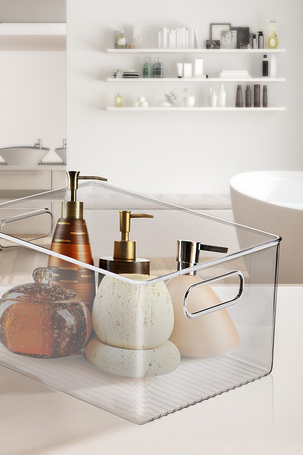 SORBUS Large Clear Storage Bins Pack of 4 Nordstromrack