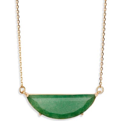 Kate Spade New York Half Moon Scallop Mini Pendant Necklace