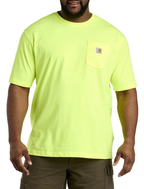 Shop Carhartt Workwear Pocket Tee In Brite Lime