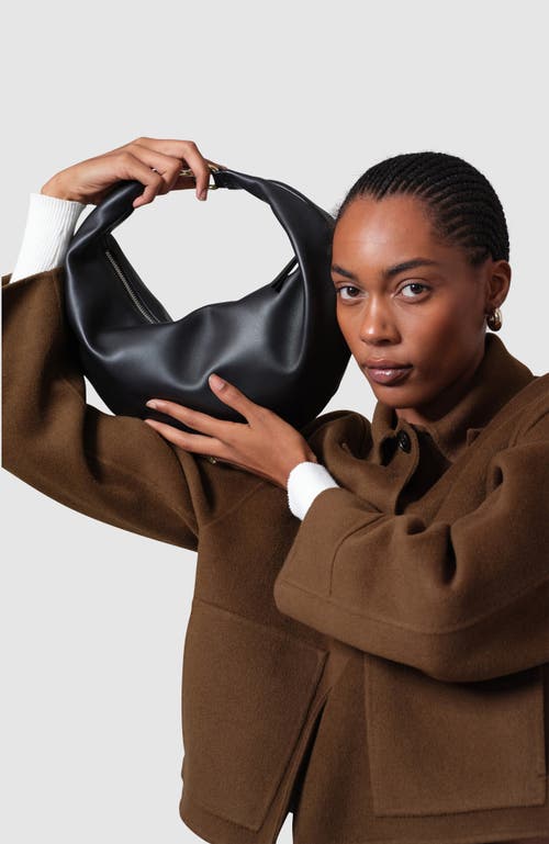 HYER GOODS HYER GOODS LEATHER CONVERTIBLE HOBO RING BAG