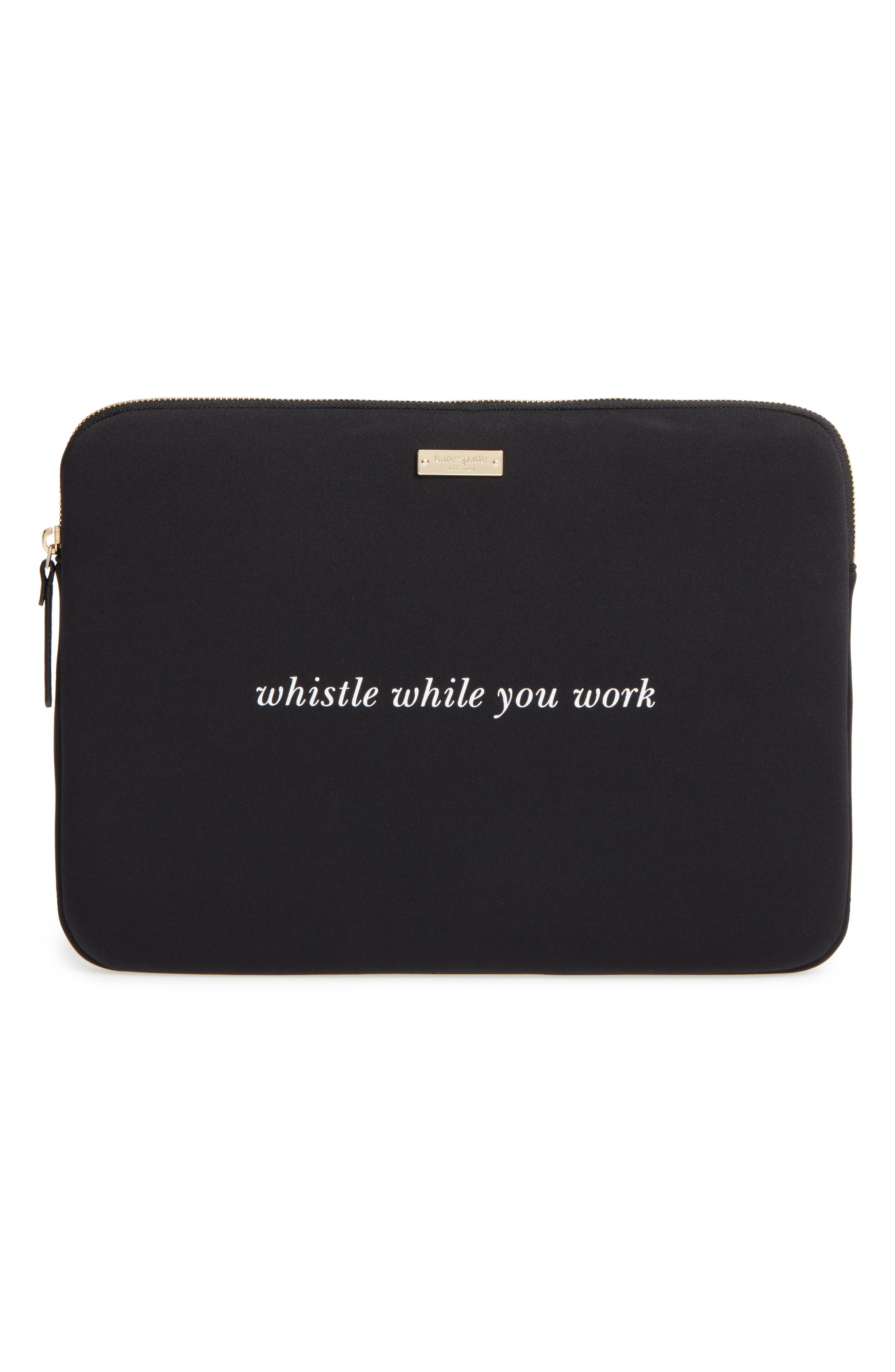 kate spade new york whistle while you work 13 inch laptop sleeve