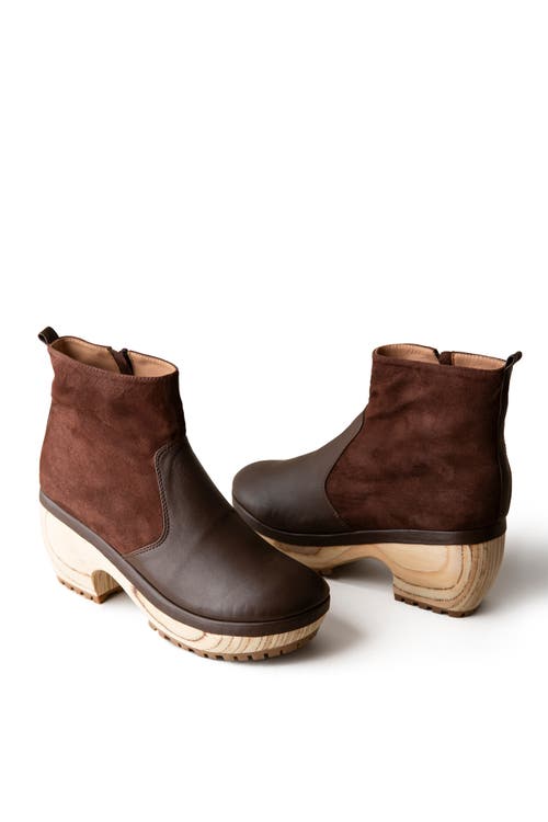 Shop Huma Blanco Lana Clog Boot In Chocolate