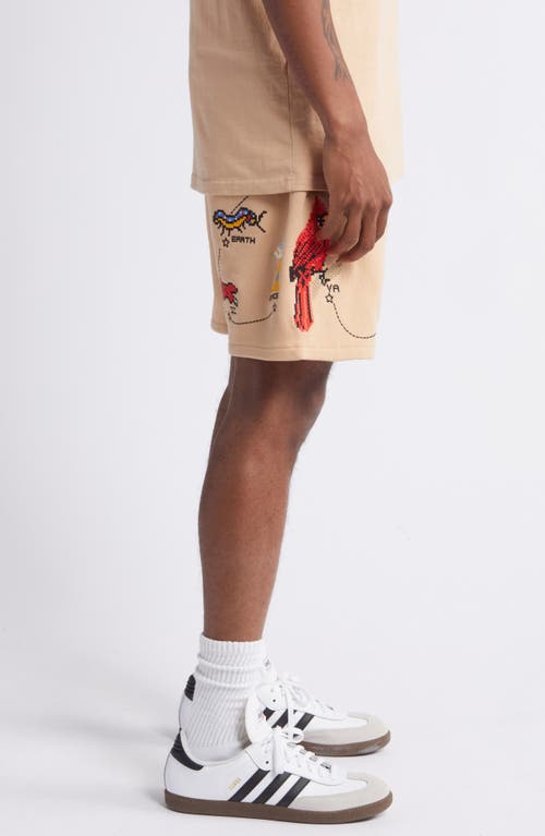 Shop Icecream Destination Drawstring Shorts In Candied Ginger